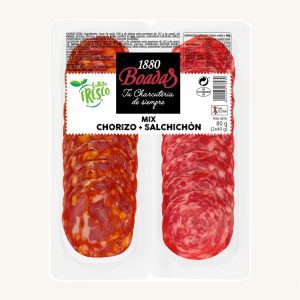 Boadas 1880 Mix of Chorizo + Salchichón, pre-sliced 80 gr
