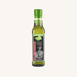 La Española Basil flavoured extra virgin olive oil (albahaca), from Andalusia, bottle 250 ml