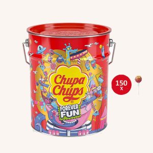Chupa Chups Forever Fun, from Barcelona, large tin with 150 lollipops