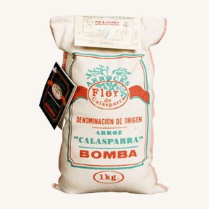 Flor de Calasparra Bomba Calasparra rice (arroz), DO Calasparra, from Murcia, bag 1kg